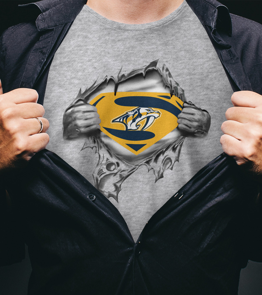 Nashville Predators Superman Shield T-Shirt