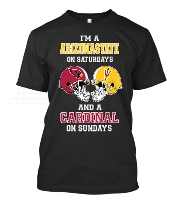 Arizona State On Saturdays Cardinal On Sundays T-Shirt