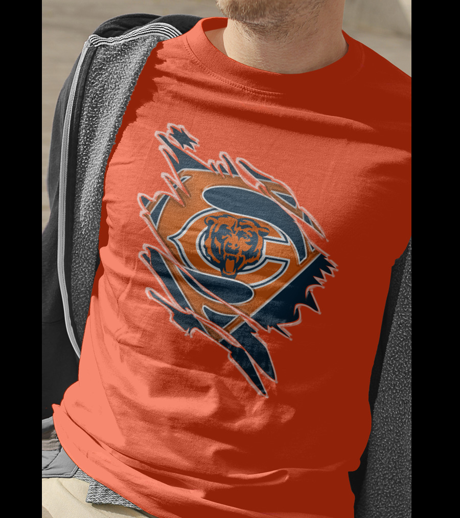 Chicago Bears Superman Logo Fusion T-Shirt