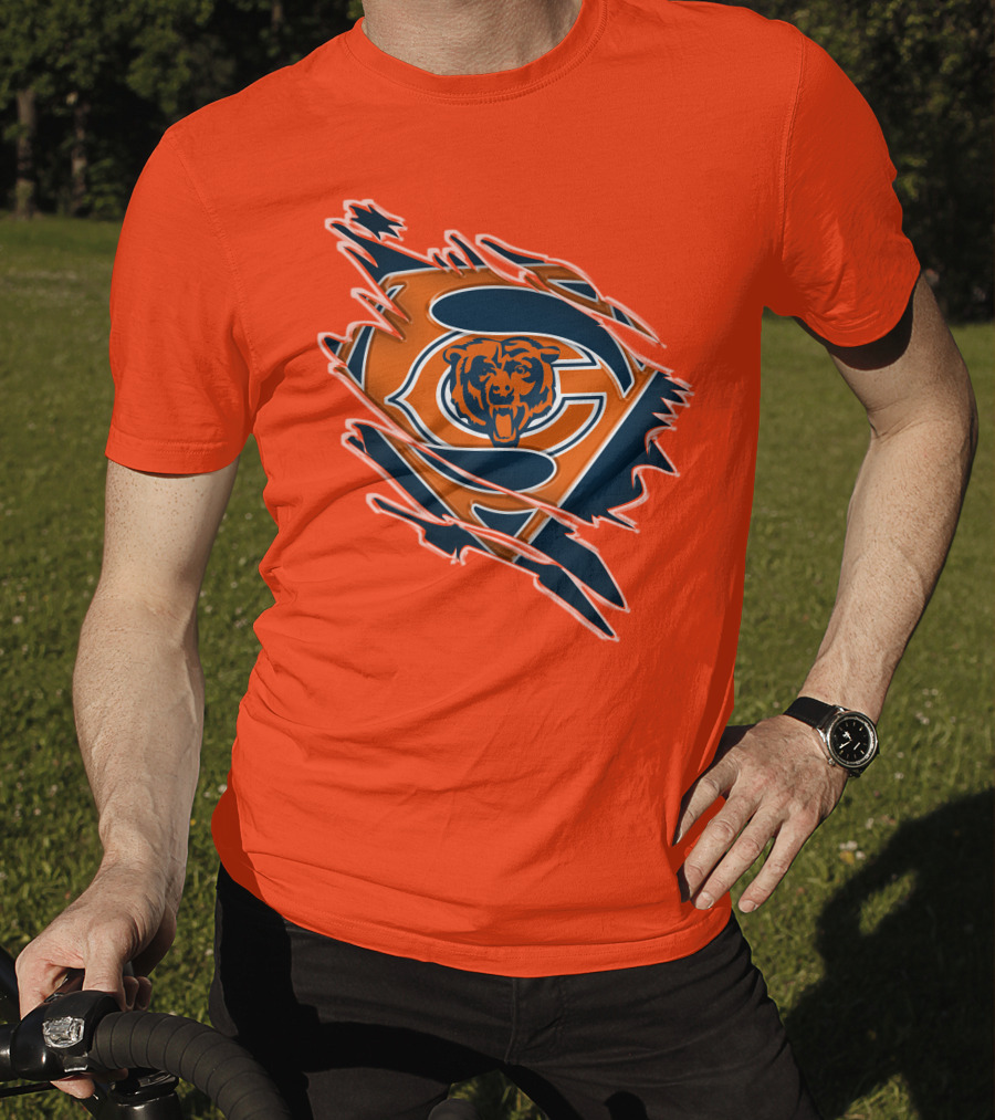 Chicago Bears Superman Logo Fusion T-Shirt
