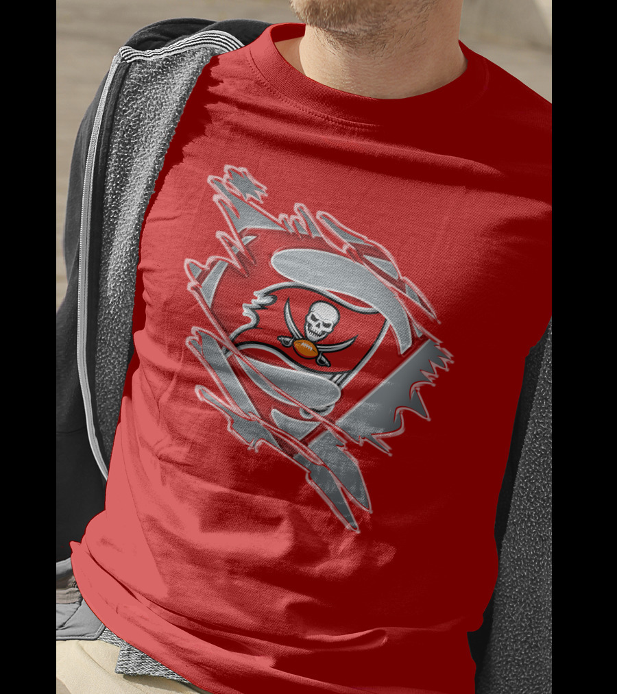 Buccaneers Super Man Nfl Logo Fusion With Superman T-Shirt