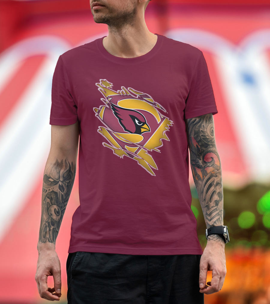 Arizona Cardinals Superman Logo Mashup T-Shirt