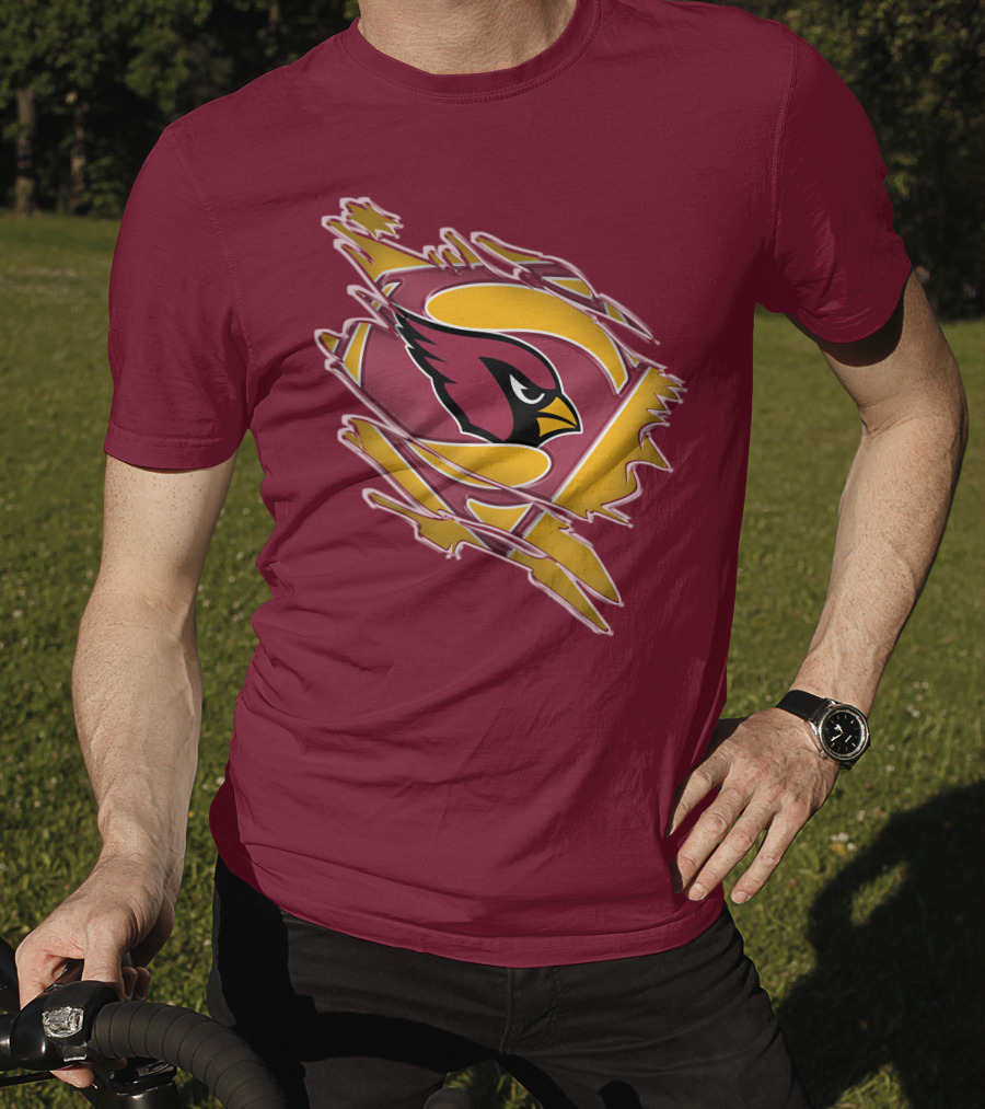 Arizona Cardinals Superman Logo Mashup T-Shirt