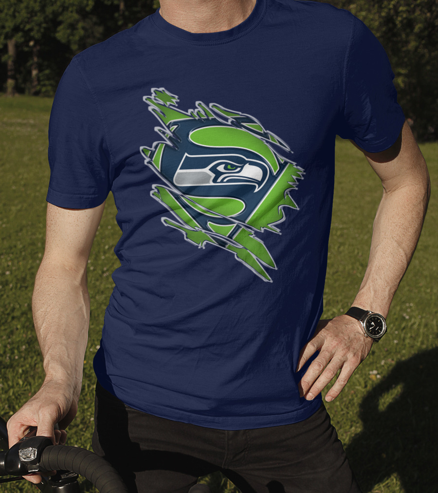 Seahawks Super Logo Emblem T-Shirt