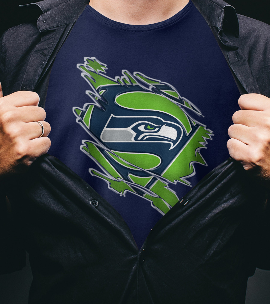 Seahawks Super Logo Emblem T-Shirt