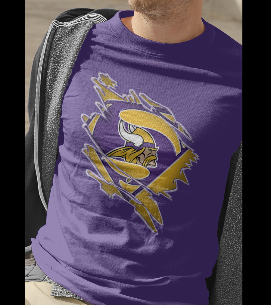 Minnesota Vikings Superman Logo Fusion T-Shirt