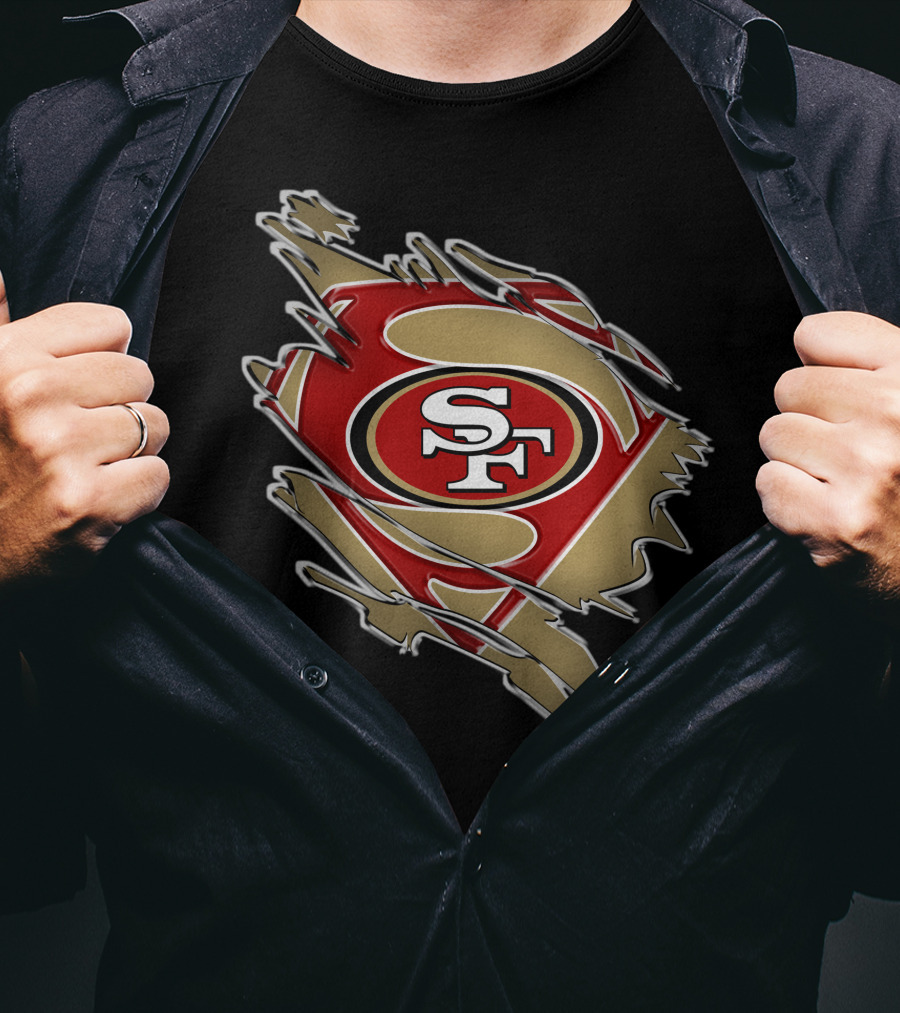 49ers Sf Superman Shield T-Shirt