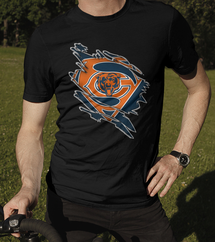 Chicago Bears Superman Logo Mashup T-Shirt