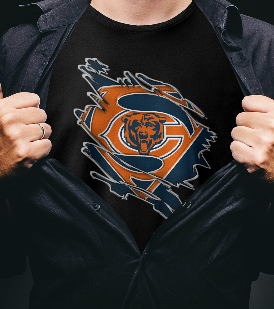Chicago Bears Superman Logo Mashup T-Shirt