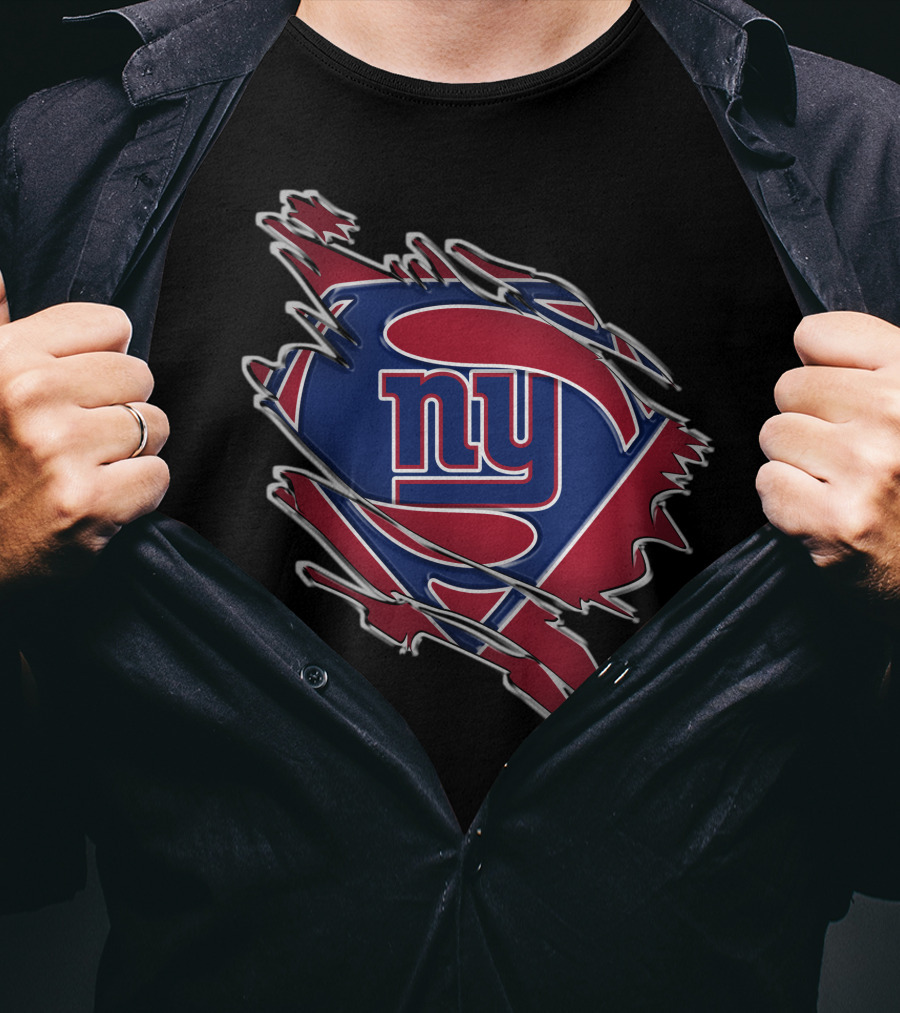 NY Giants Superman Logo Mashup T-Shirt