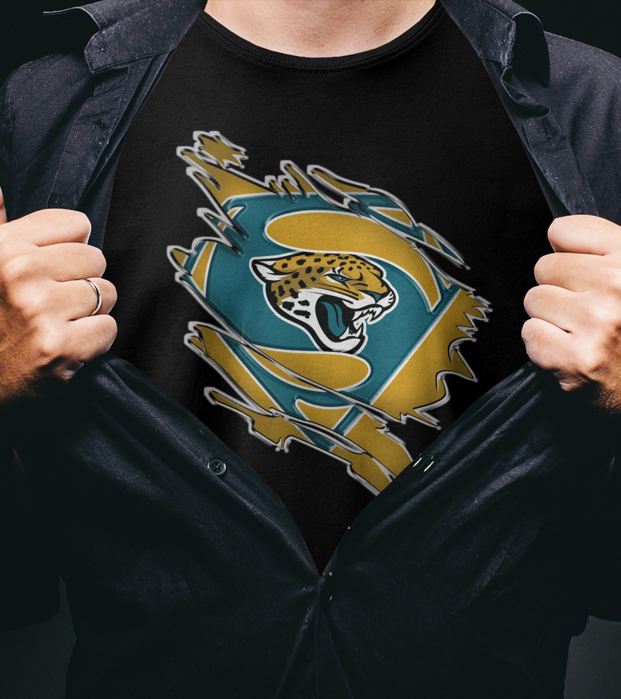 Jaguars Superman Logo Jaguar Emblem Fusion T-Shirt