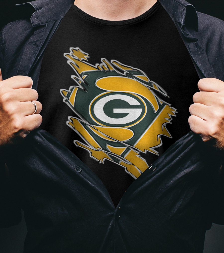 Packers Super Logo Hero Fan Gear T-Shirt