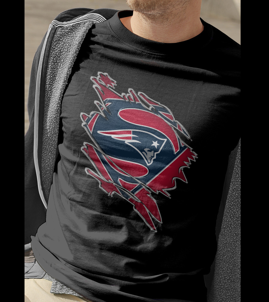 New England Patriots Superman Logo Mashup T-Shirt