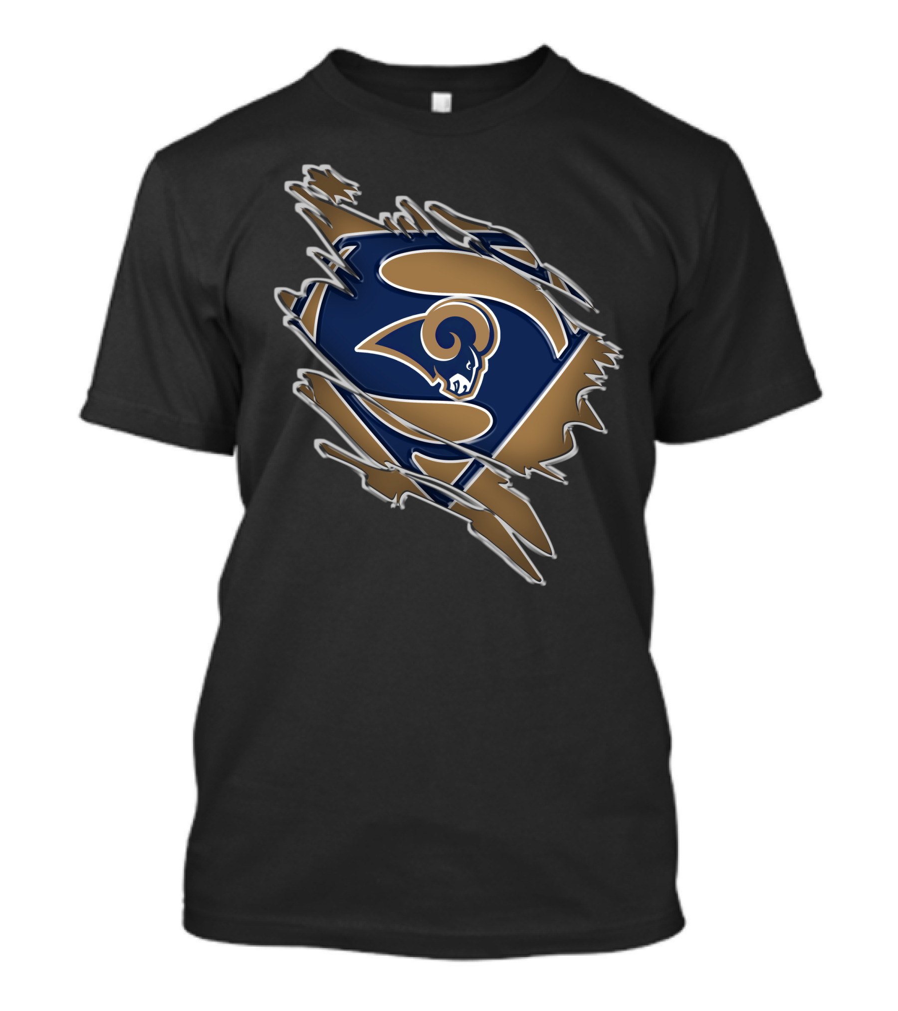 Rams Super Logo Superman Emblem T-Shirt
