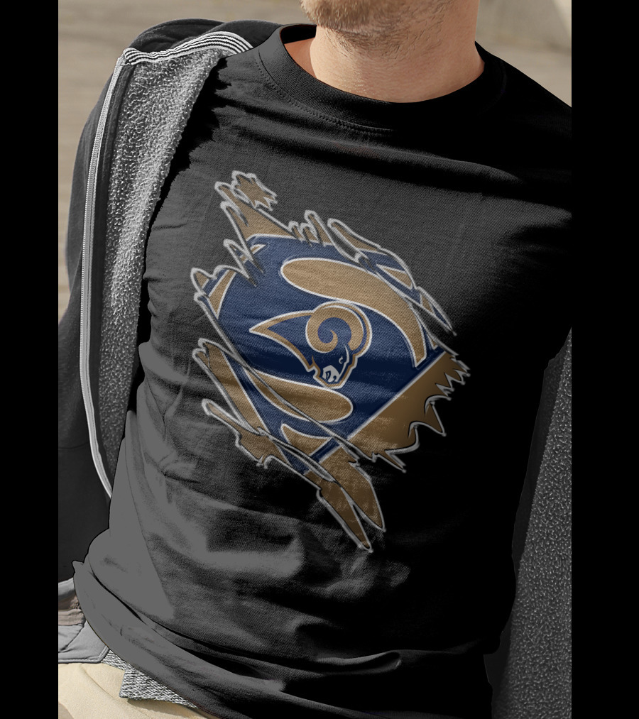 Rams Super Logo Superman Emblem T-Shirt