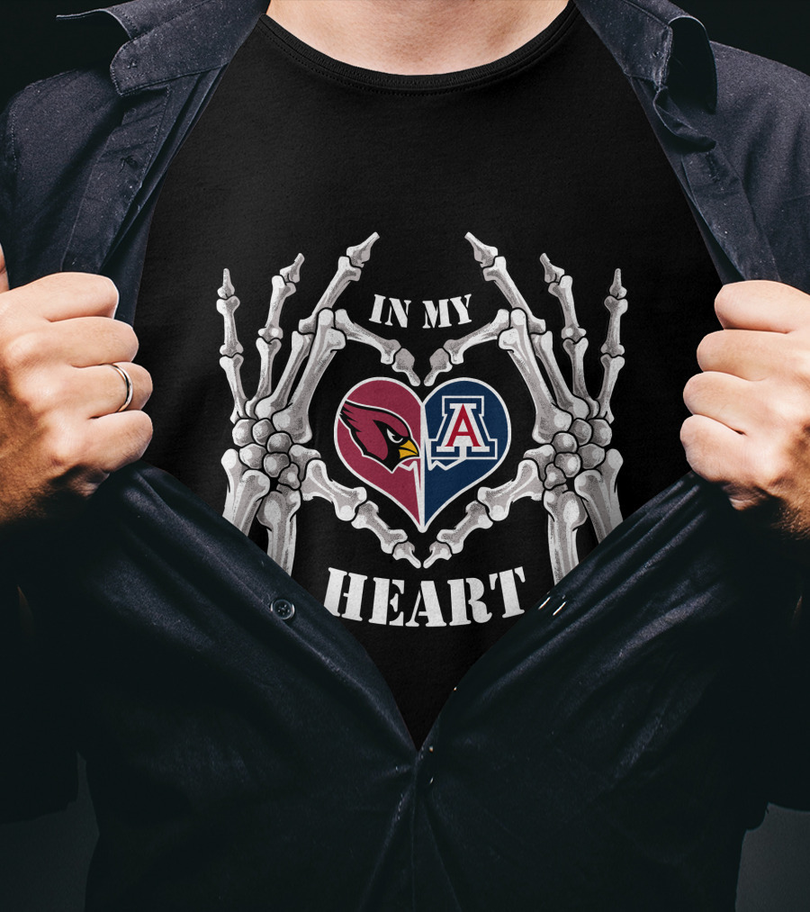 Cardinals Arizona Wildcats In My Heart T-Shirt