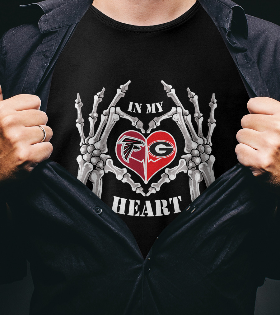 In My Heart Falcons Bulldogs T-Shirt