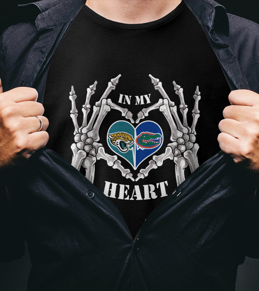 In My Heart Jaguars Gators T-Shirt