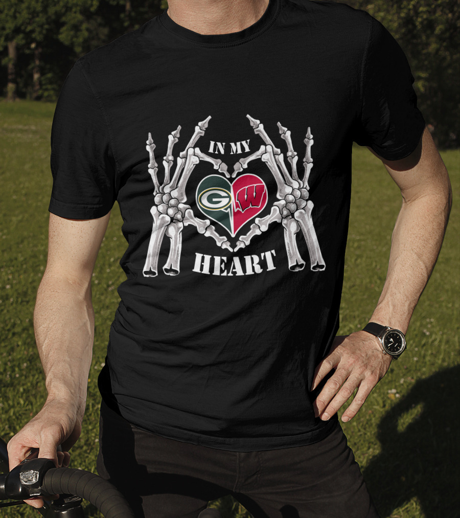 Packers Badgers In My Heart T-Shirt