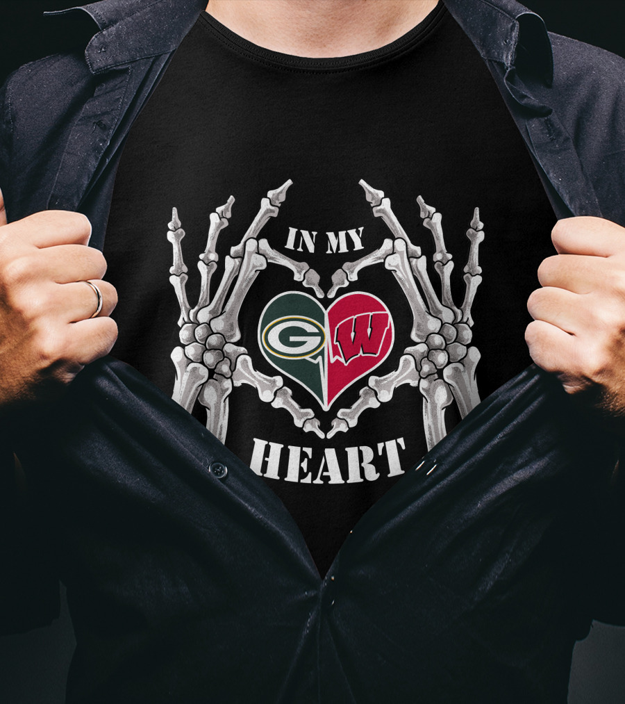 Packers Badgers In My Heart T-Shirt
