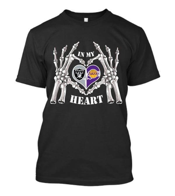 In My Heart Raiders Los Angeles Lakers T-Shirt