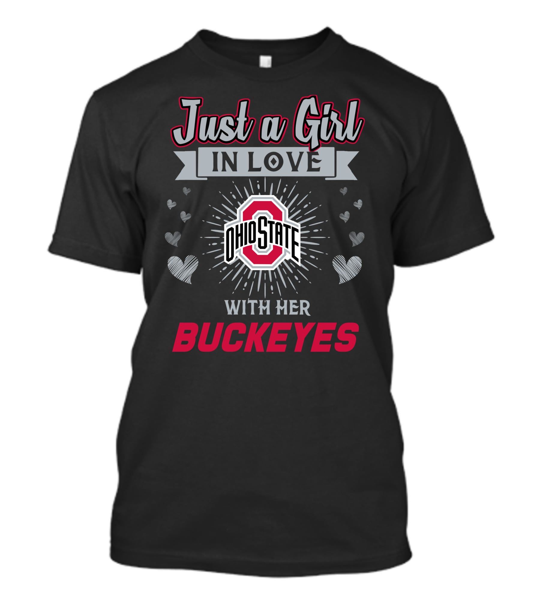 Just A Girl In Love With Her Ohio State Buckeyes T-Shirt