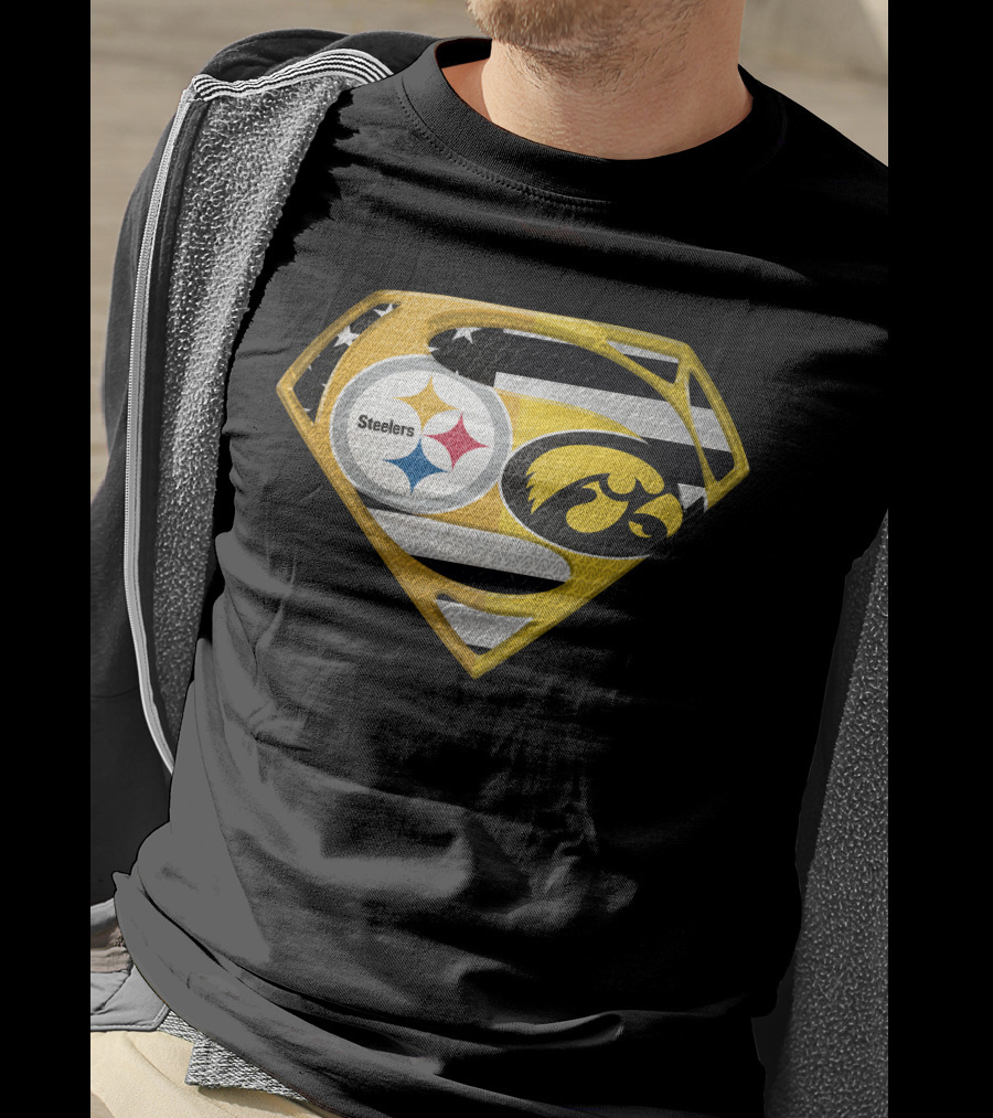 Steelers Superhero Hawkeyes Shield T-Shirt