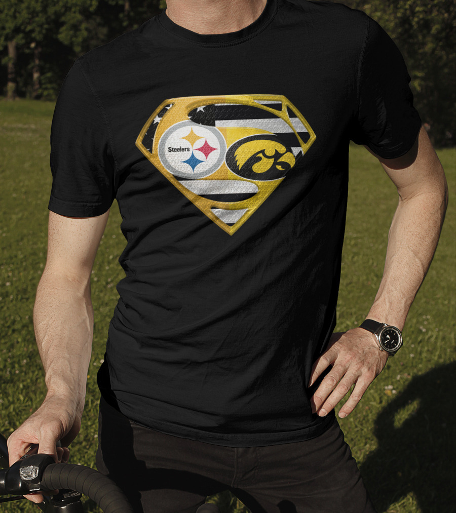 Steelers Superhero Hawkeyes Shield T-Shirt