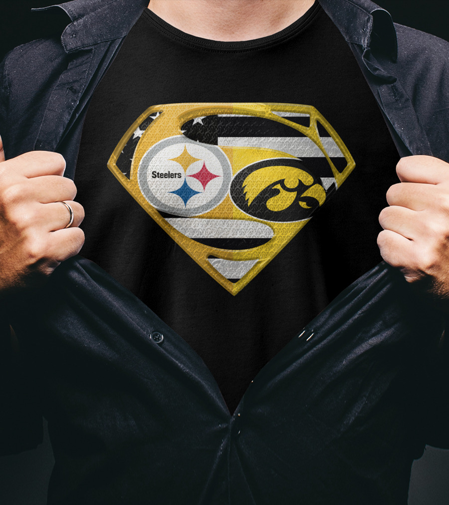Steelers Superhero Hawkeyes Shield T-Shirt