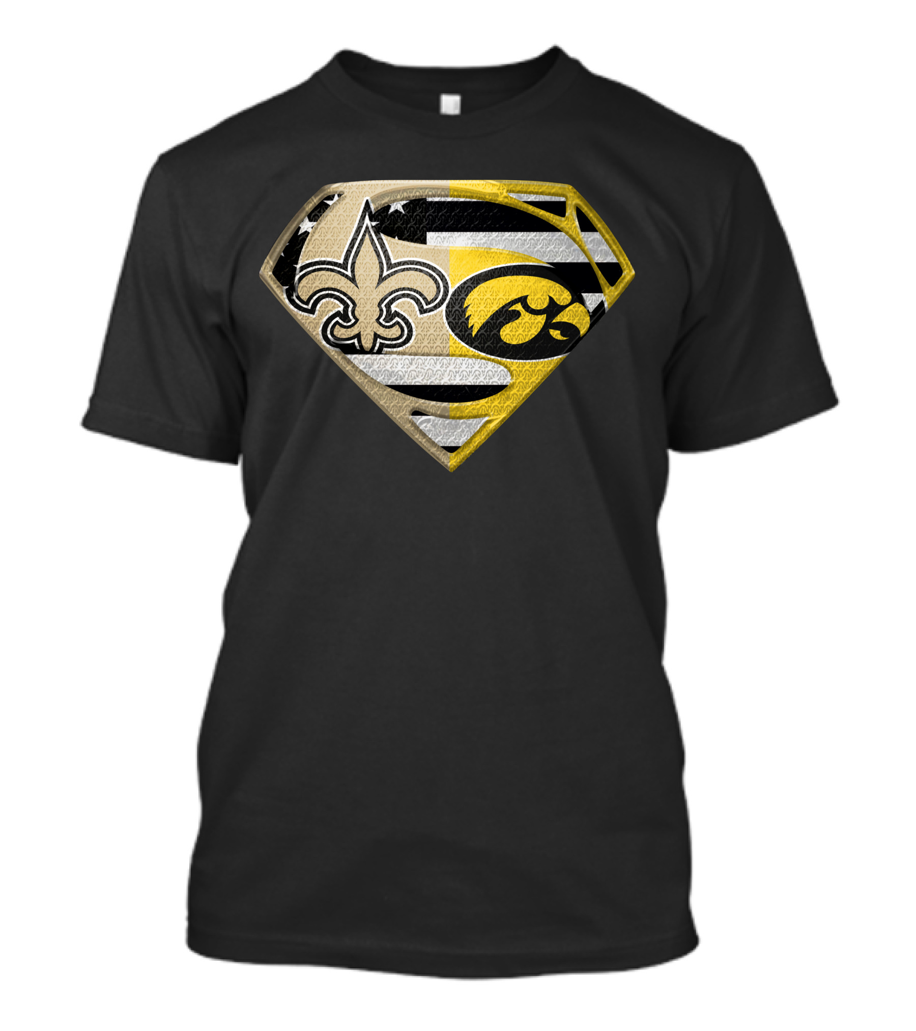 New Orleans Saints Iowa Hawkeyes Super Shield Spm T-Shirt