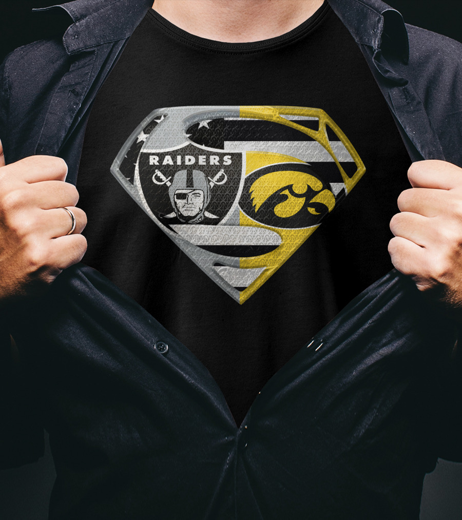 Raiders Iowa Hawkeyes Super Logo Spm T-Shirt