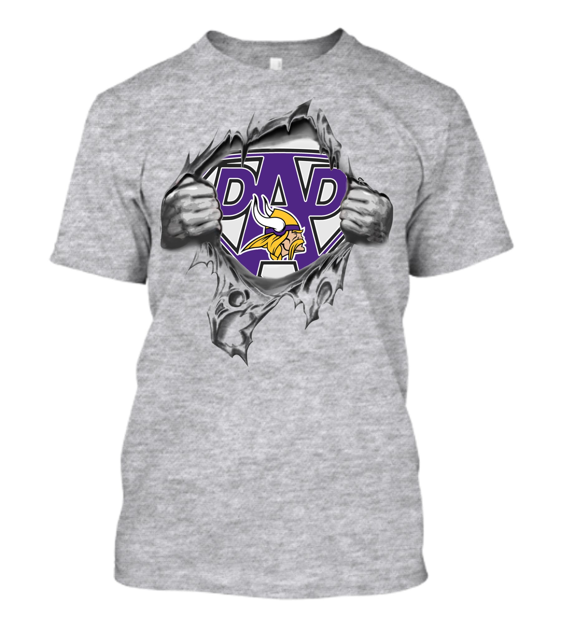 Super Dad Minnesota Vikings Fan Hero Iconic Dad Viking T-Shirt