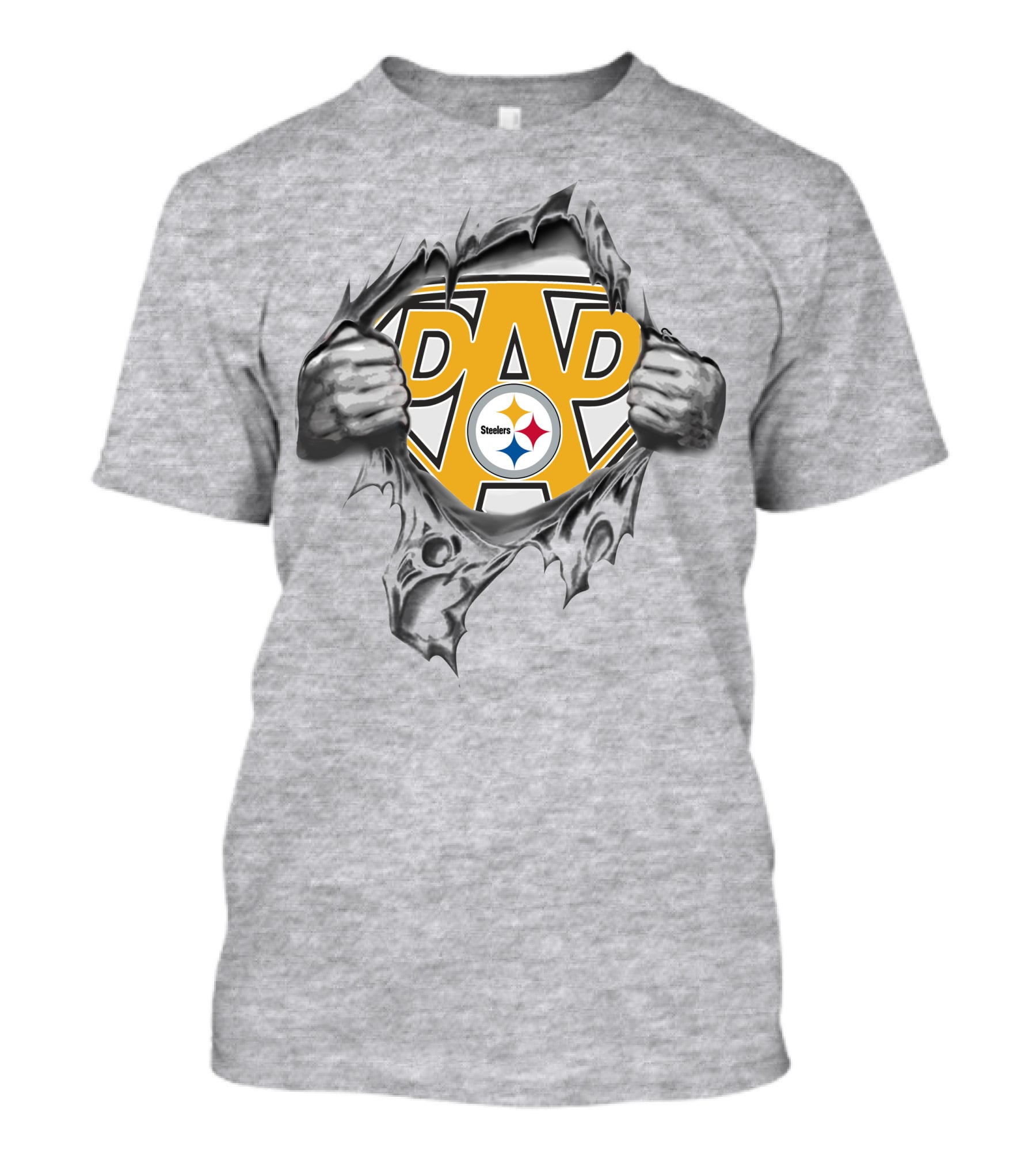 Super Dad Steelers Shield Logo T-Shirt