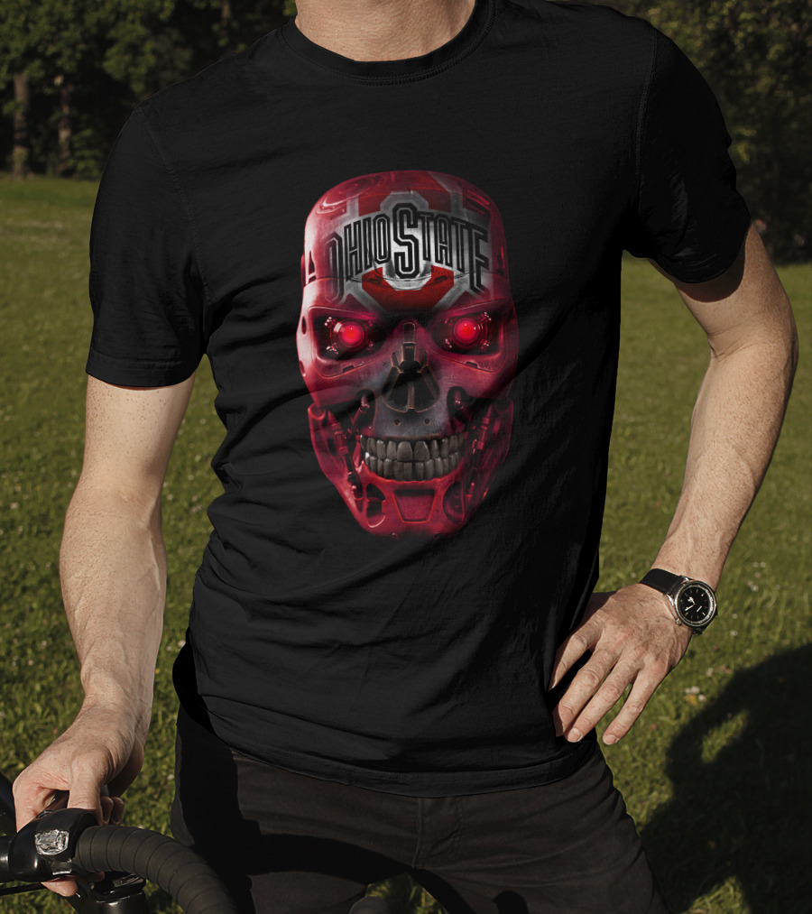 Ohio State Skull Red Eyes T-Shirt