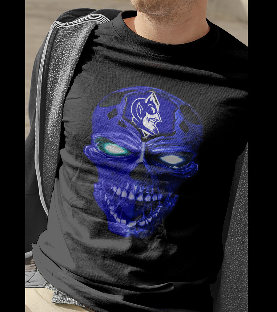 Duke Blue Devils Skull Emblem T-Shirt