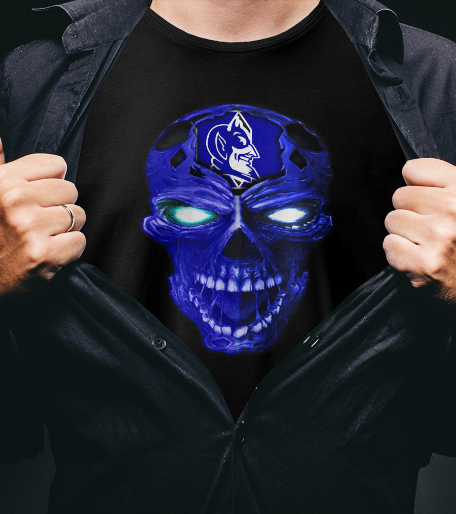 Duke Blue Devils Skull Emblem T-Shirt