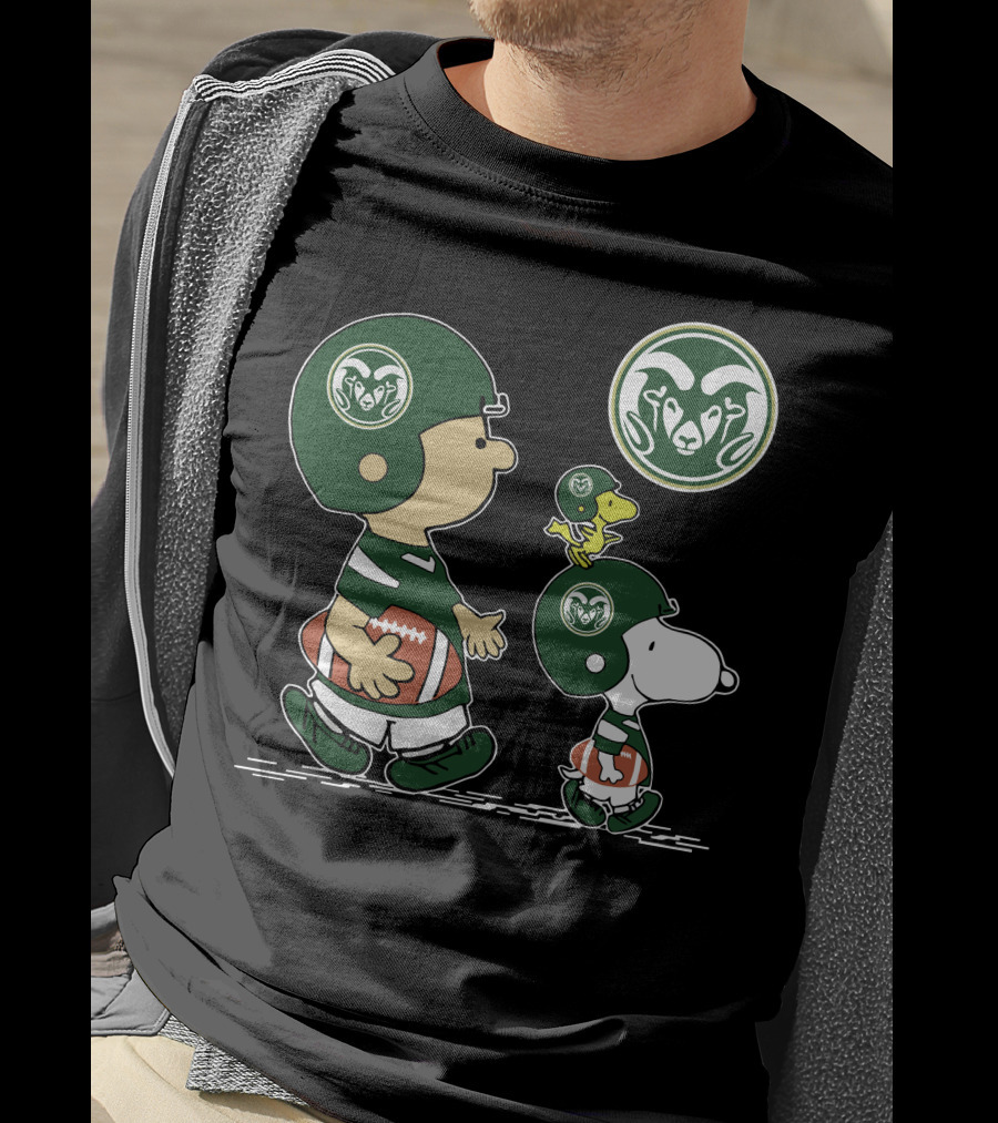 Colorado State Rams Football Characters With Helmets T-Shirt