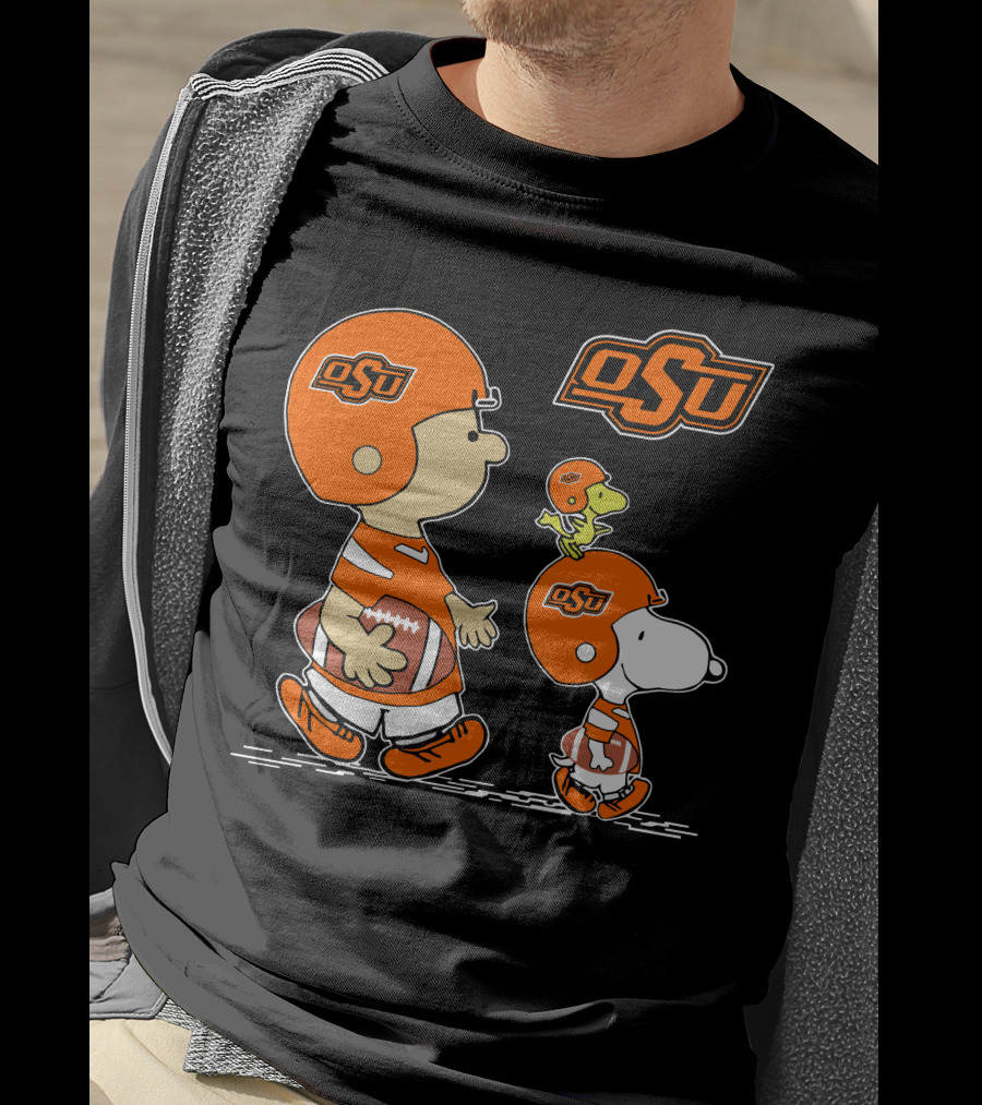 OSU Oklahoma State Cowboys Football Characters T-Shirt