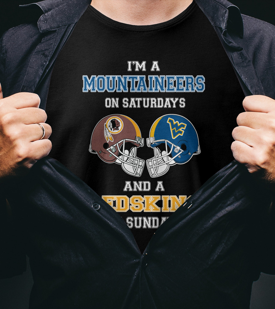 Mountaineers Saturdays Redskins Sundays T-Shirt
