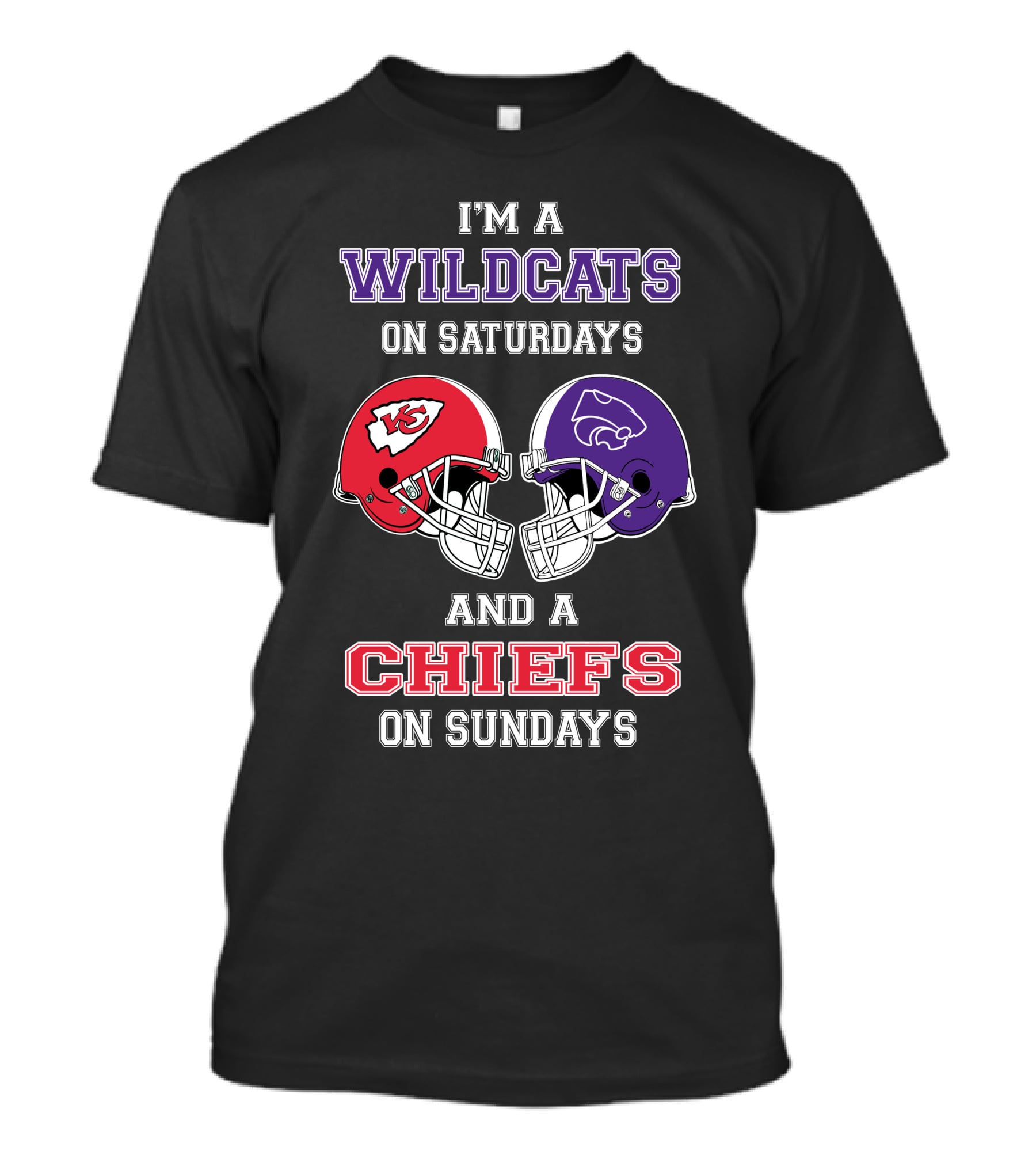 I'm A Wildcats On Saturdays And A Chiefs On Sundays T-Shirt