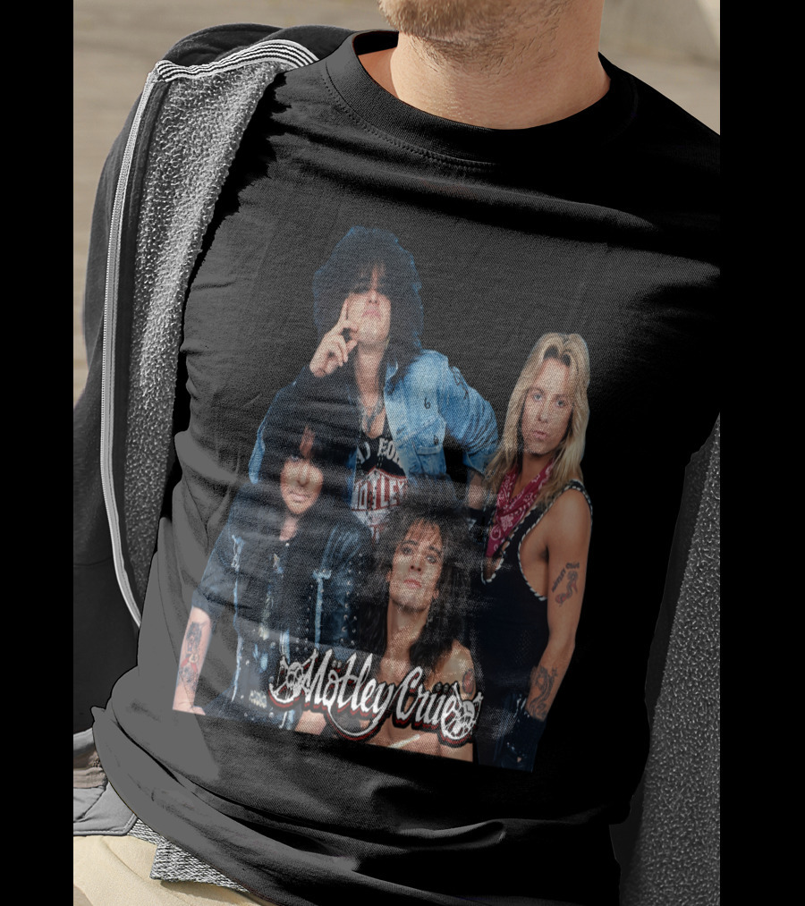 Motley Crue Band Members Photo T-Shirt