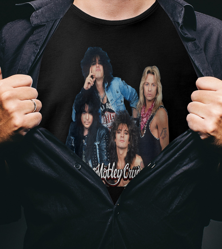 Motley Crue Band Members Photo T-Shirt