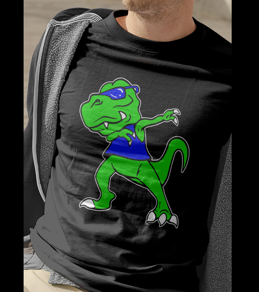 Dragon Dabbing In Blue Sunglasses And Tank Top T-Shirt