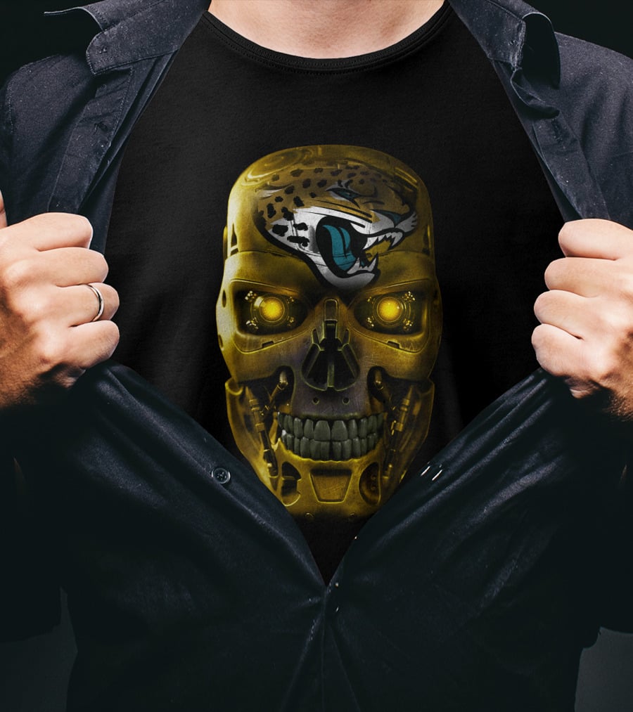 Terminator Skull Jaguars T-Shirt