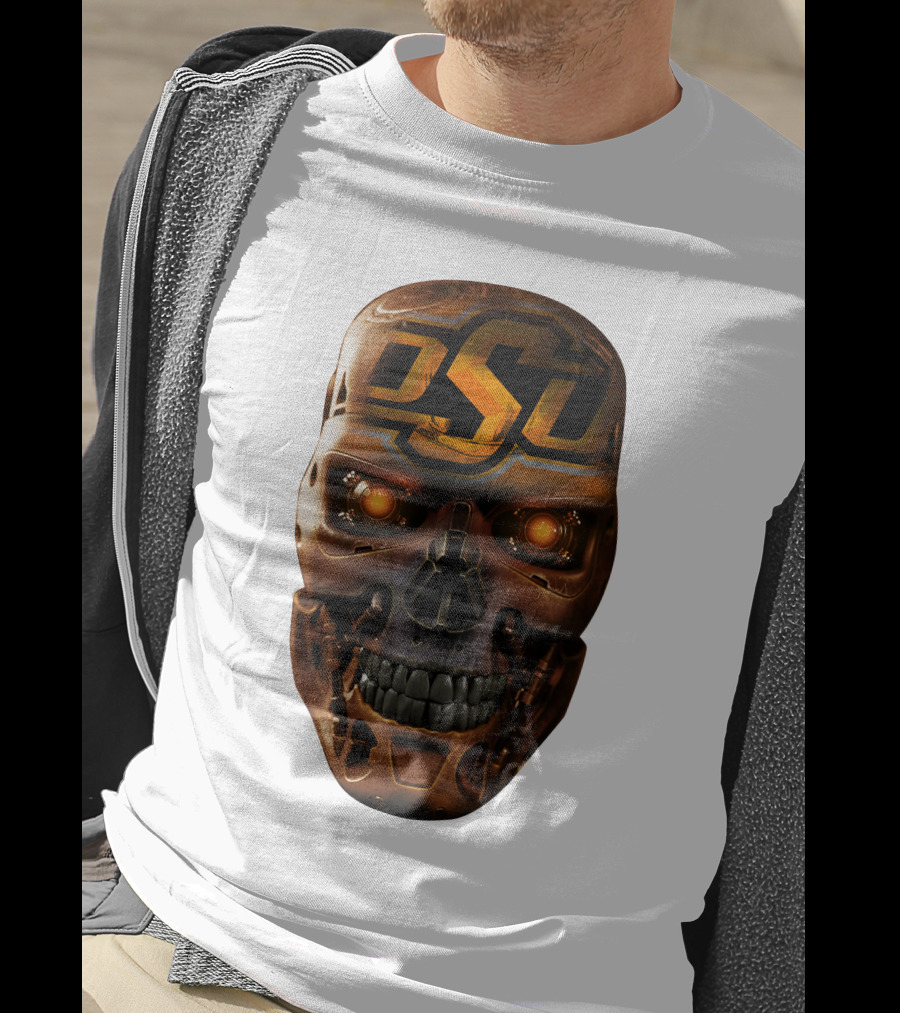 OSU Cowboys Skull Mechanic T-Shirt