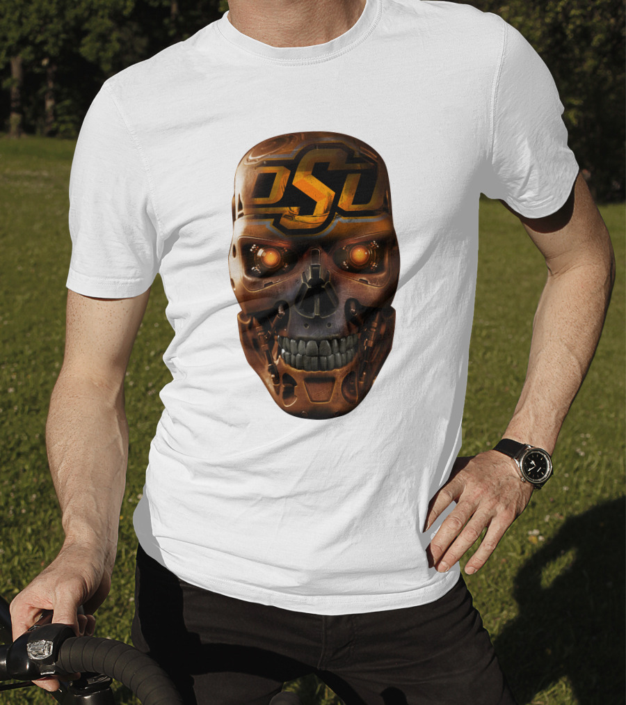 OSU Cowboys Skull Mechanic T-Shirt