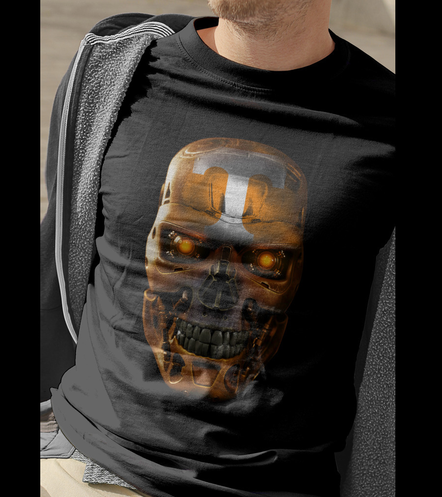 Skull Volunteers Terminator Tennessee Football Ai T-Shirt