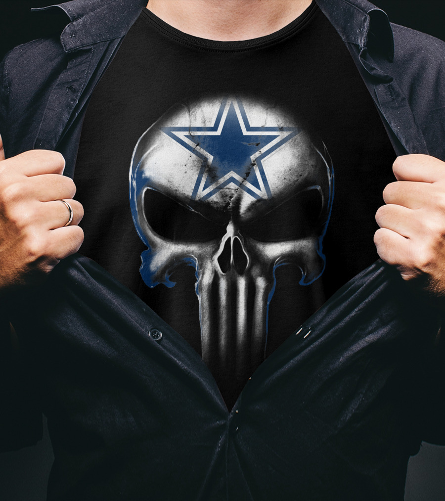 Skull Cowboys Dallas Star Symbol T-Shirt