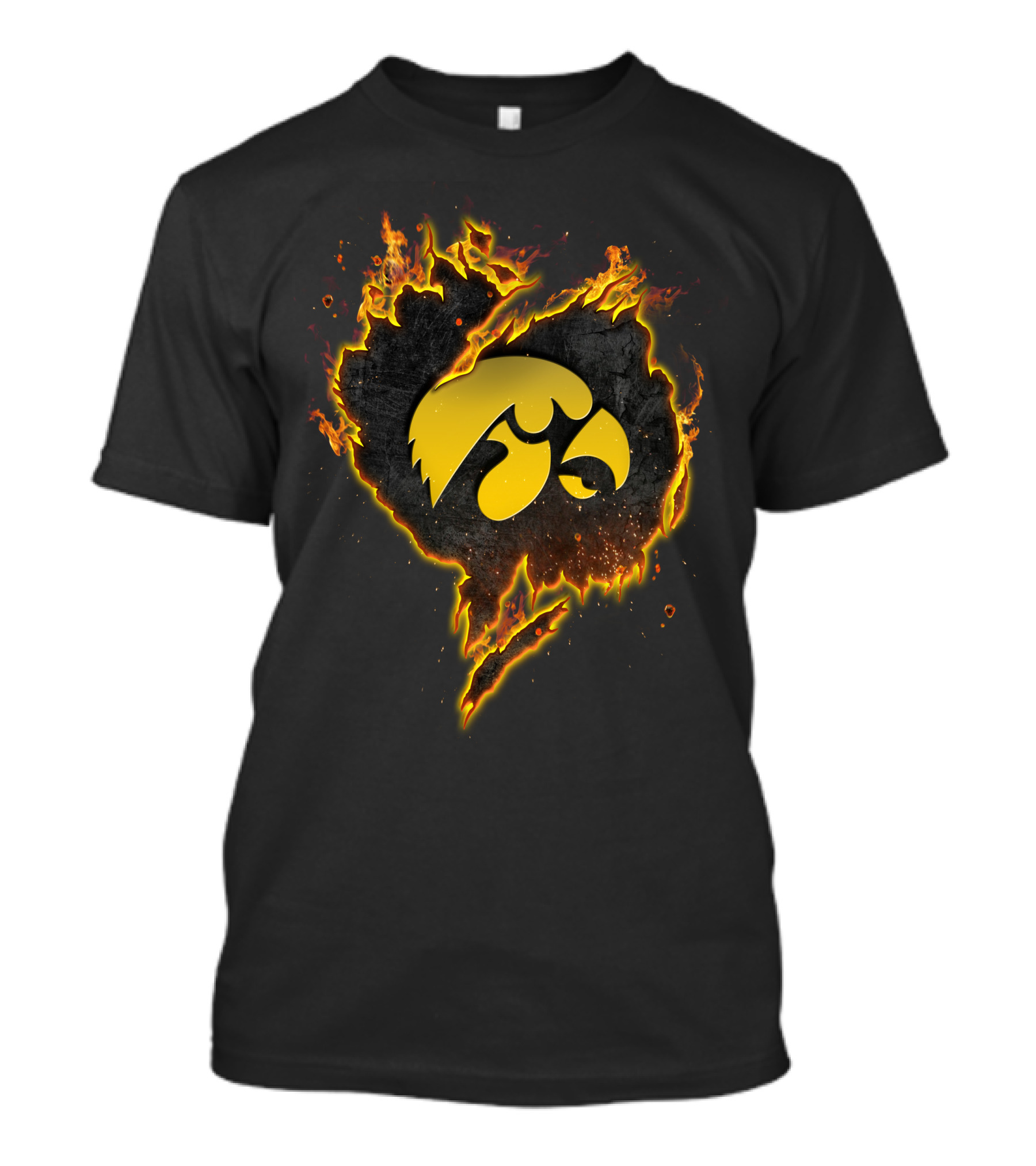 Love Hawkeyes Flaming T-Shirt