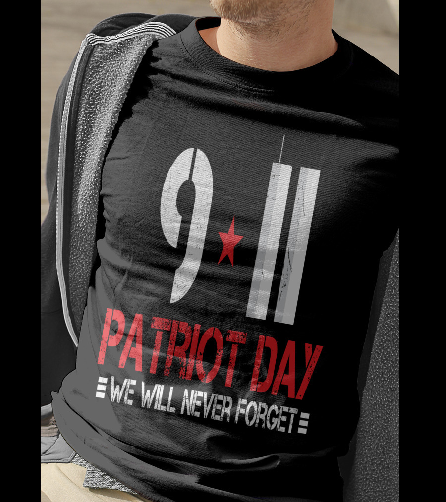 9 11 Patriot Day We Will Never Forget Twin Towers T-Shirt